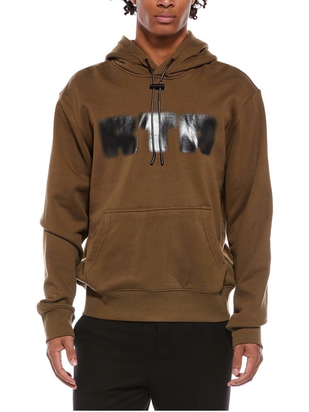 RTA Heavyweight Graphic Hoodie Brown Size Large New with Tags